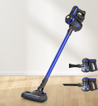Devanti Stick Vacuum Cleaner Brushless Cordless 250W Blue