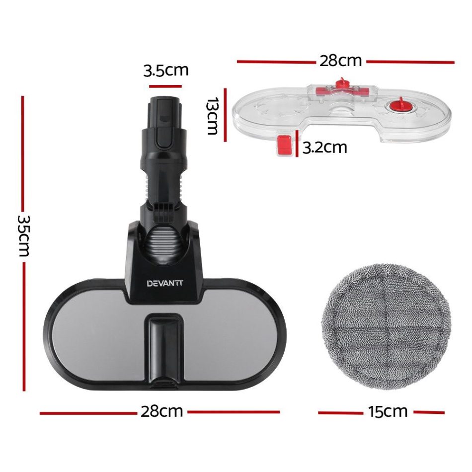 Devanti Stick Vacuum Cleaner Electric Mop Head - Image 2