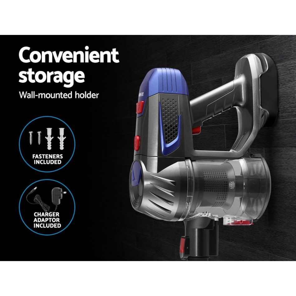 Devanti Stick Vacuum Cleaner Bagless Cordless Red 150W - Image 5