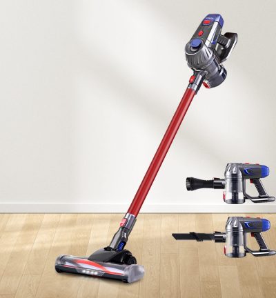 Devanti Stick Vacuum Cleaner Bagless Cordless Red 150W