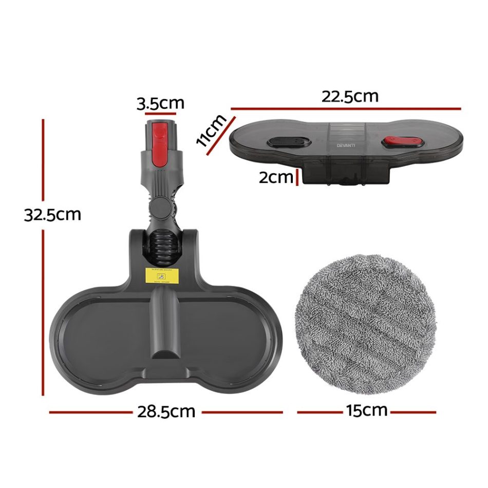 Devanti Electric Mop Head for Dyson V7 8 10 11 15 - Image 2