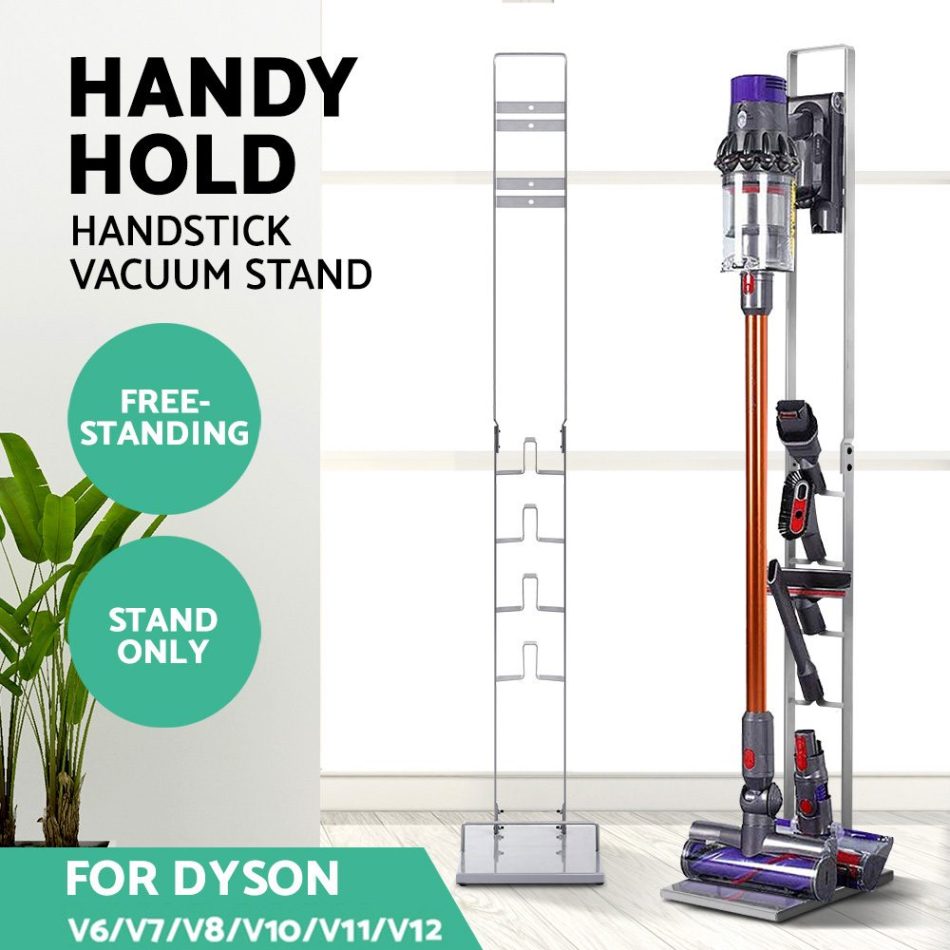 Artiss Freestanding Dyson Vacuum Cleaner Stand for V6 7 8 10 11 Silver - Image 3