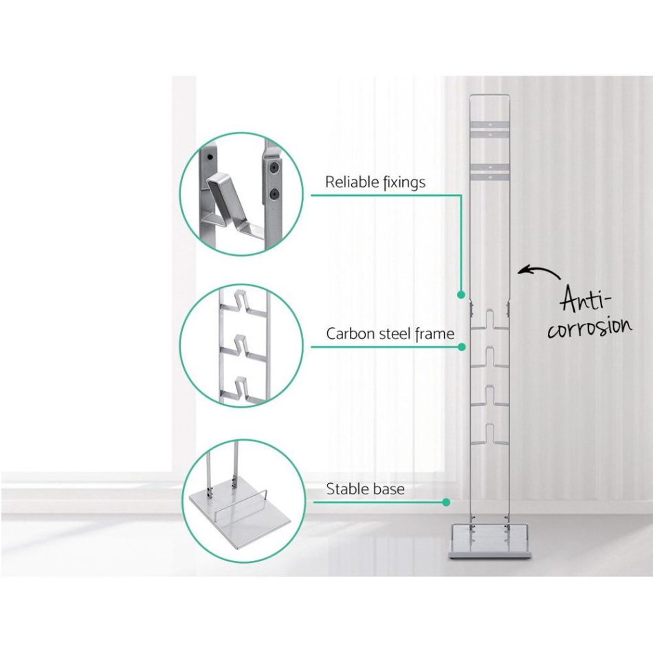 Artiss Freestanding Dyson Vacuum Cleaner Stand for V6 7 8 10 11 Silver - Image 4