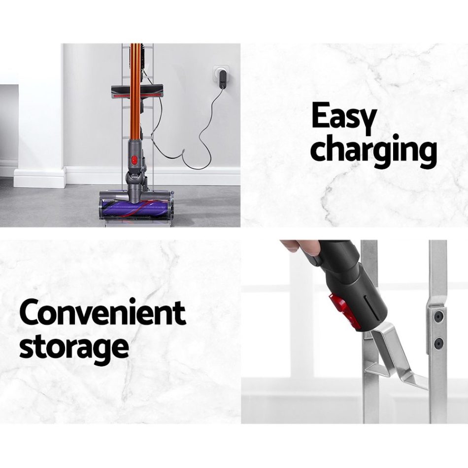 Artiss Freestanding Dyson Vacuum Cleaner Stand for V6 7 8 10 11 Silver - Image 5