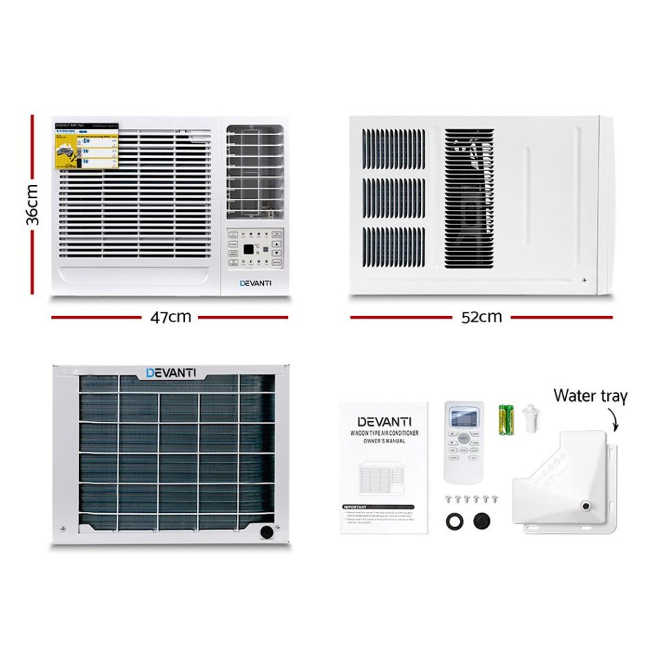 Devanti Window Air Conditioner 1.7kW - Image 2