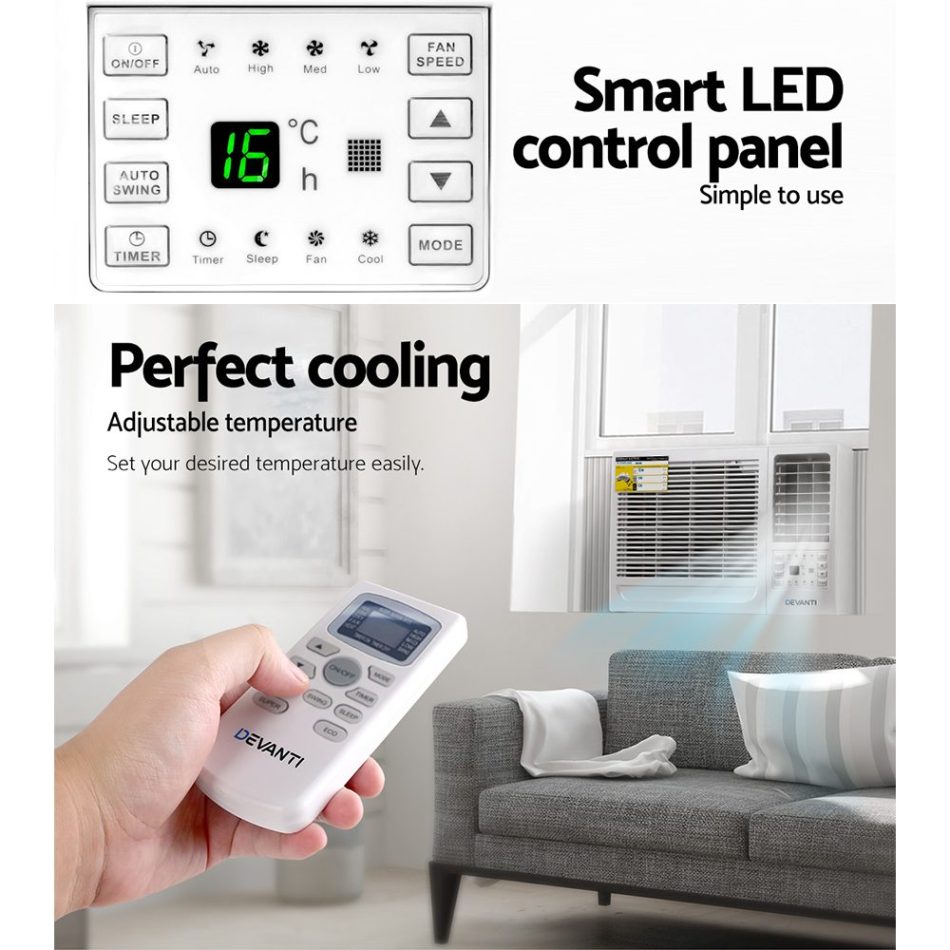 Devanti Window Air Conditioner 1.7kW - Image 5