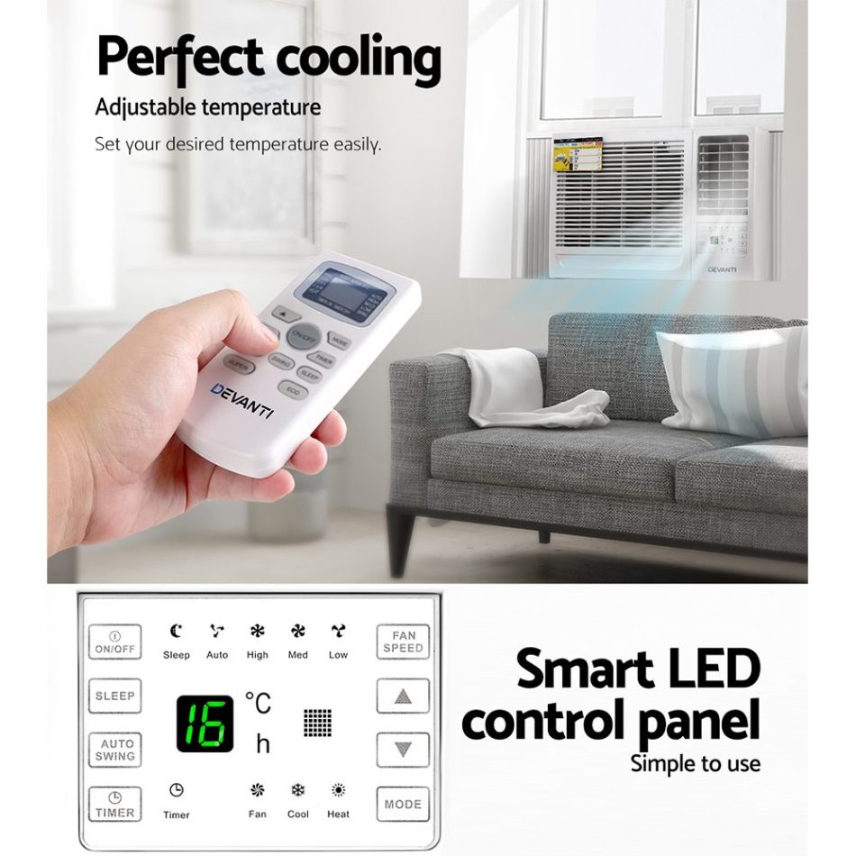 Devanti Window Air Conditioner 2.7kW - Image 5