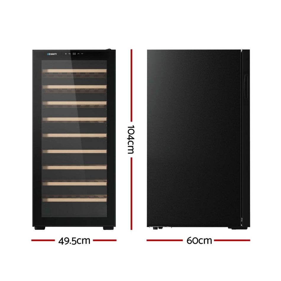 Devanti Wine Fridge Cooler 66 Bottles - Image 2