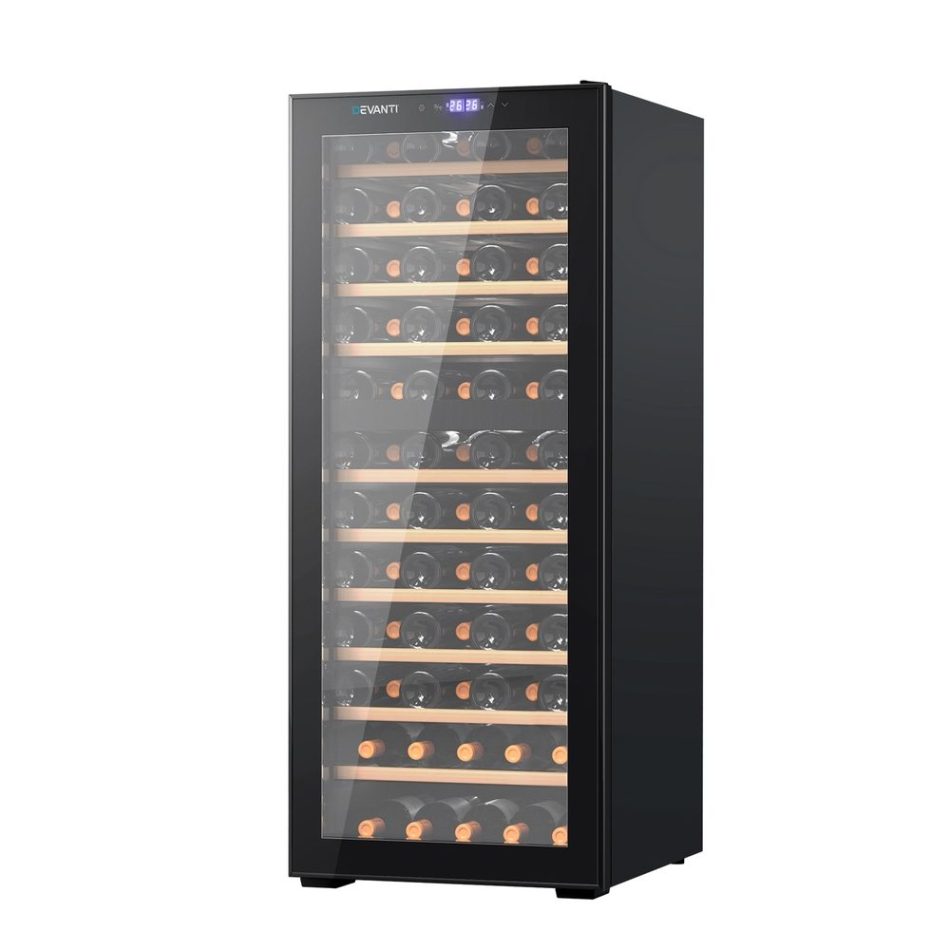 Devanti Wine Fridge Cooler Compressor Dual Zone 80 Bottles - Image 7