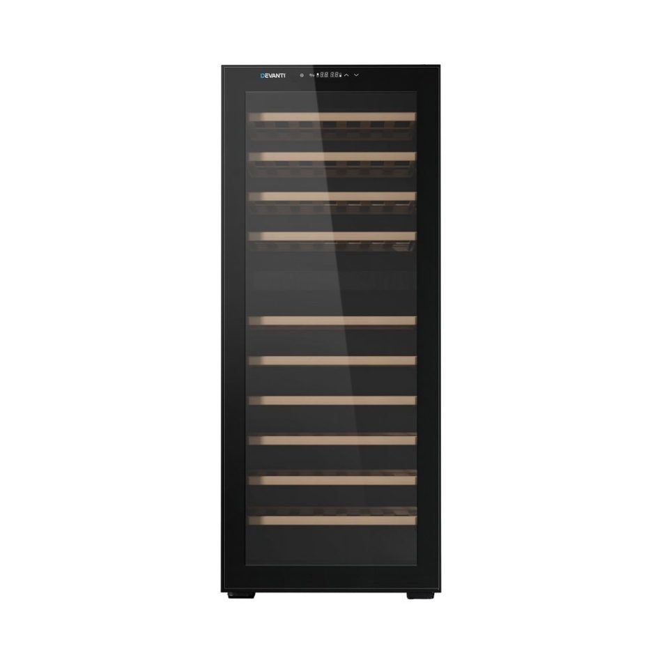 Devanti Wine Fridge Cooler Compressor Dual Zone 80 Bottles - Image 3