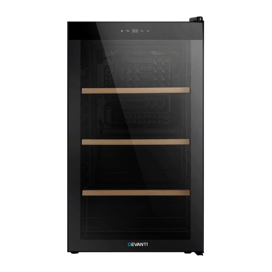 Devanti Wine Fridge Cooler 34 Bottles - Image 3