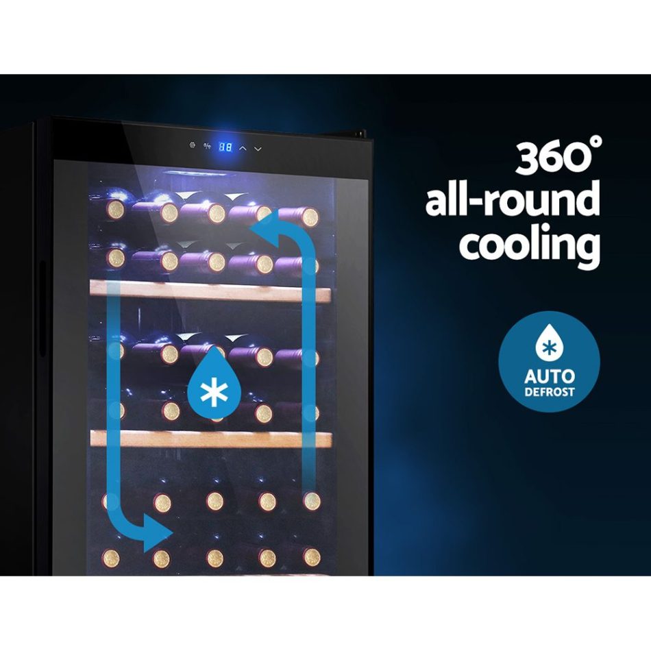 Devanti Wine Fridge Cooler 34 Bottles - Image 5