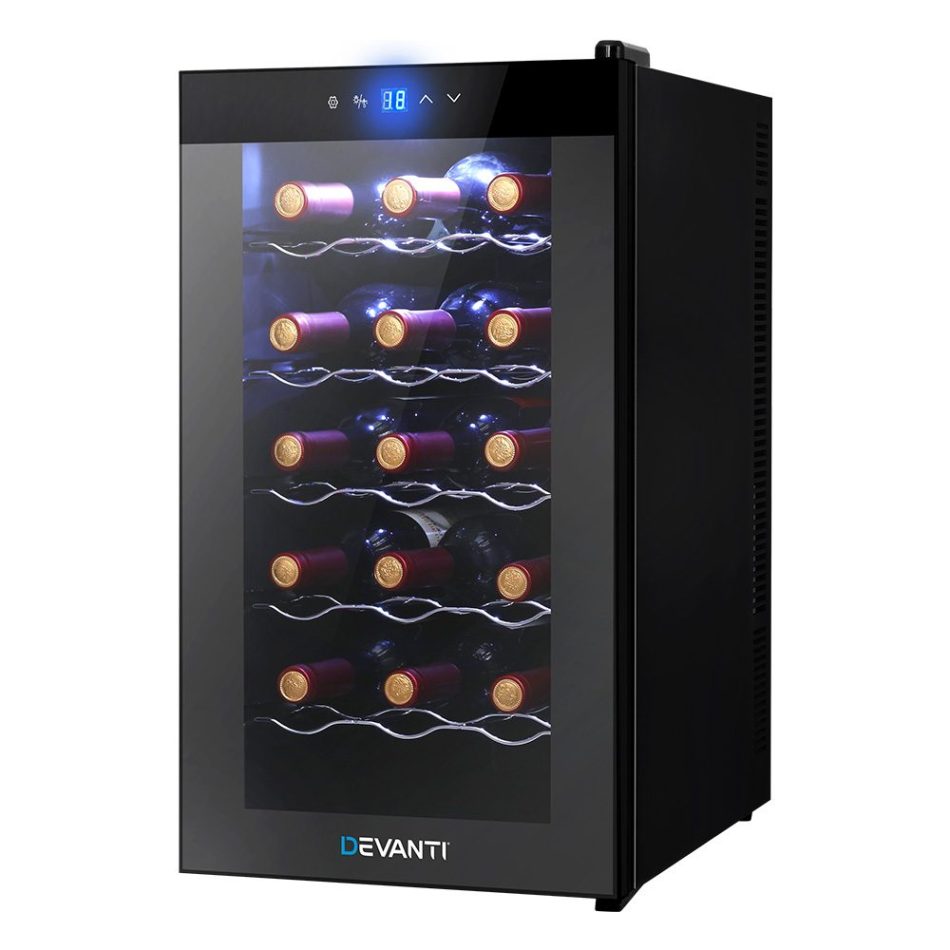 Devanti Wine Fridge Cooler 18 Bottles - Image 8
