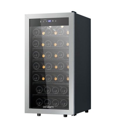 Devanti Wine Fridge Cooler 42 Bottles