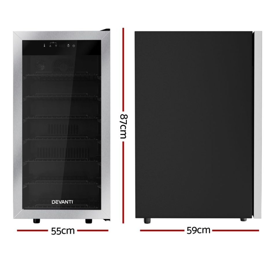 Devanti Wine Fridge Cooler 42 Bottles - Image 2
