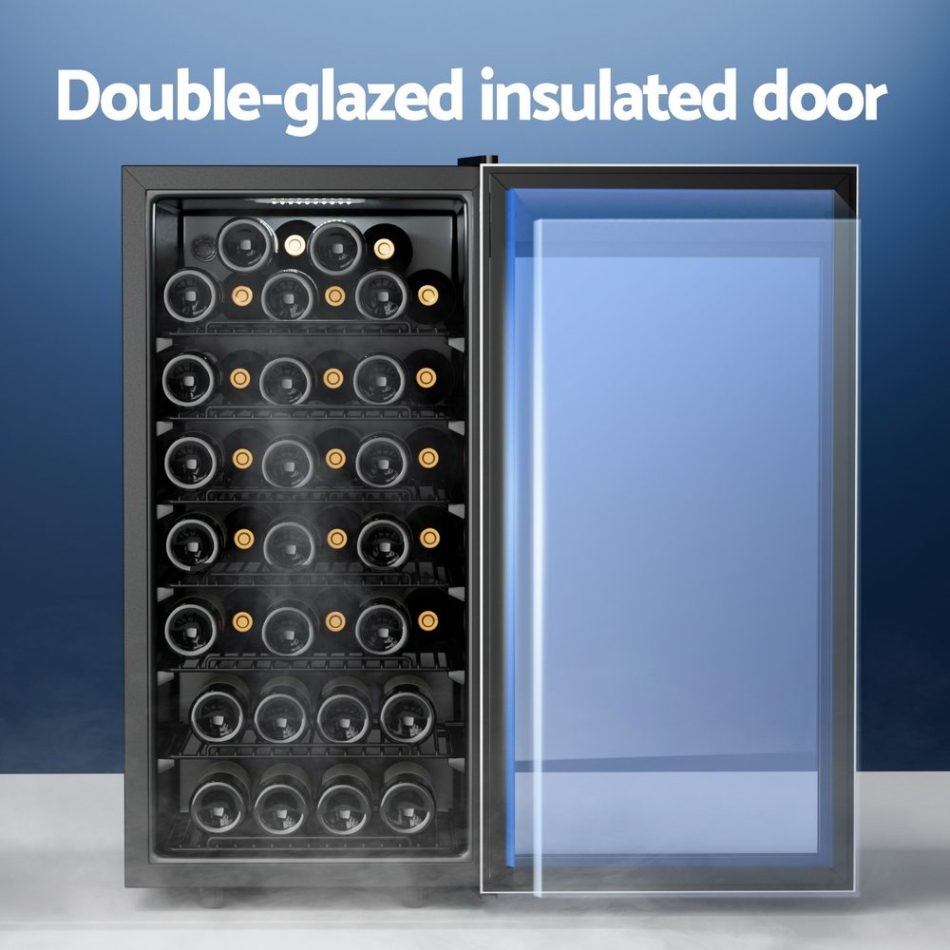 Devanti Wine Fridge Cooler 42 Bottles - Image 6