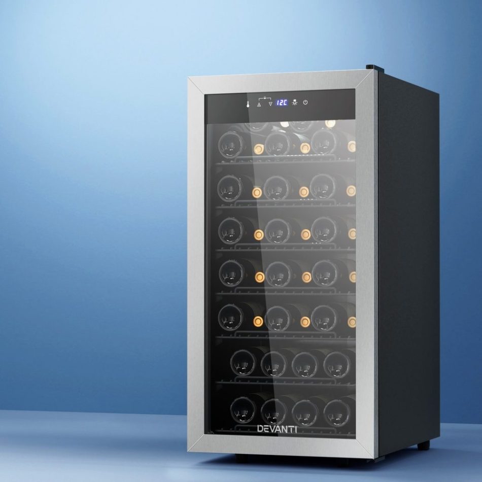 Devanti Wine Fridge Cooler 42 Bottles - Image 7