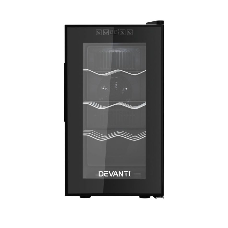 Devanti Wine Fridge Cooler 8 Bottles - Image 3