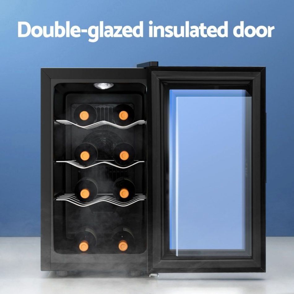 Devanti Wine Fridge Cooler 8 Bottles - Image 6