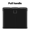 Cefito Pedal Bins Rubbish Bin Triple Compartments Waste Recycle Dustbins 45L - Image 6