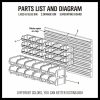 30 Bins Tool Storage Wall Mounted Organiser Parts Garage Workshop Box Heavy Duty - Image 9