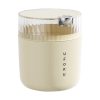 White desktop trash can (standard 1-roll garbage bag) 14cm * 15cm (including button) * 16cm - Image 3