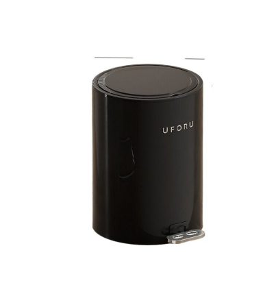 Black circular garbage bin 15L 23.8cm * 33.5cm