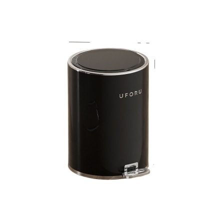 Black (silver plated) circular trash can 15L 23.8cm * 33.5cm
