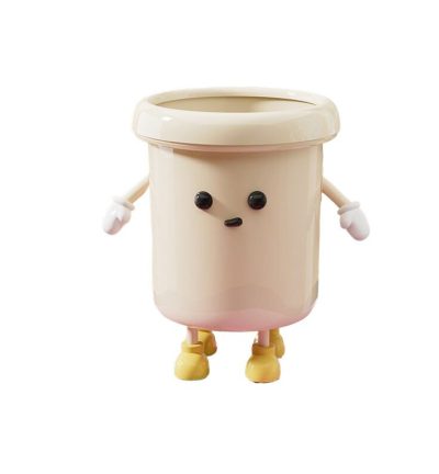 Mushroom-Shaped Trash Can-14L, 2 hands 4 feet + eyes