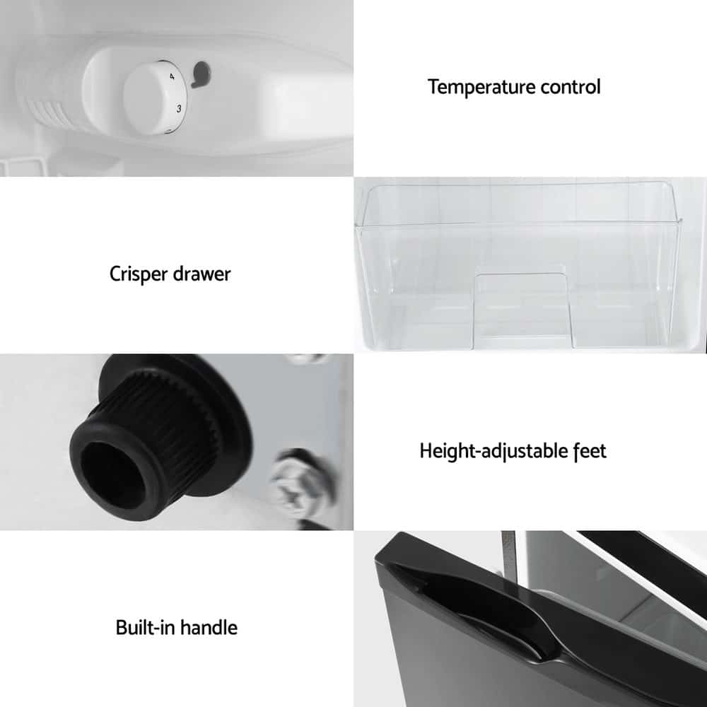 Devanti 80L Bar Fridge Mini Freezer Refrigerator Black - Image 6