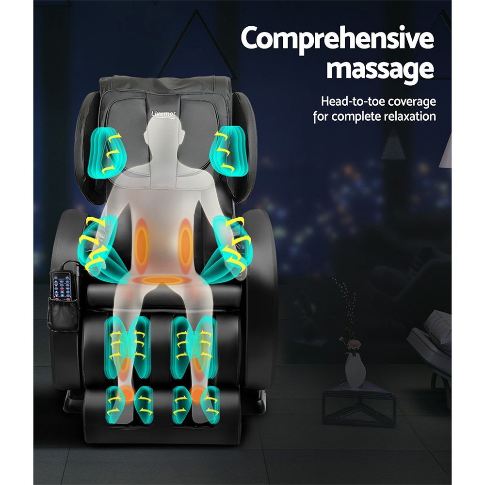 Livemor Massage Chair Electric Recliner Zero Gravity Massager (view 6)