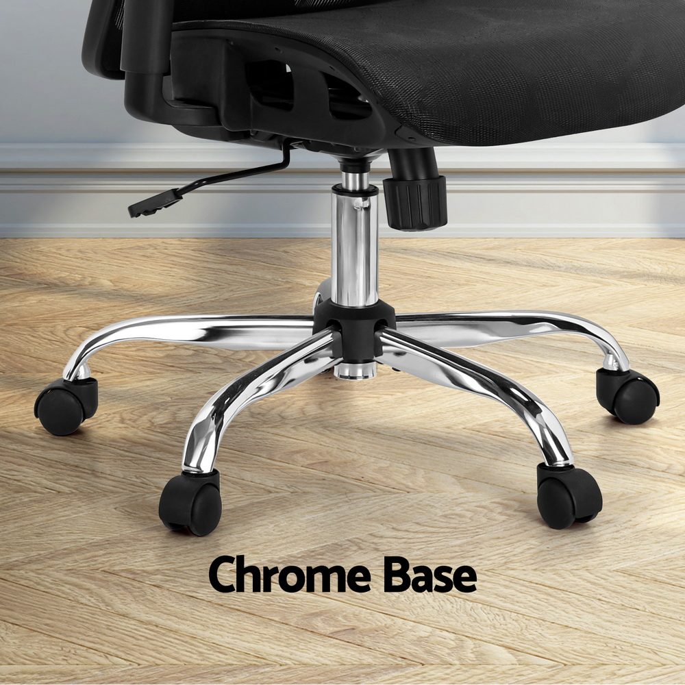 Artiss Ergonomic Office Chair Recline Black - Image 6
