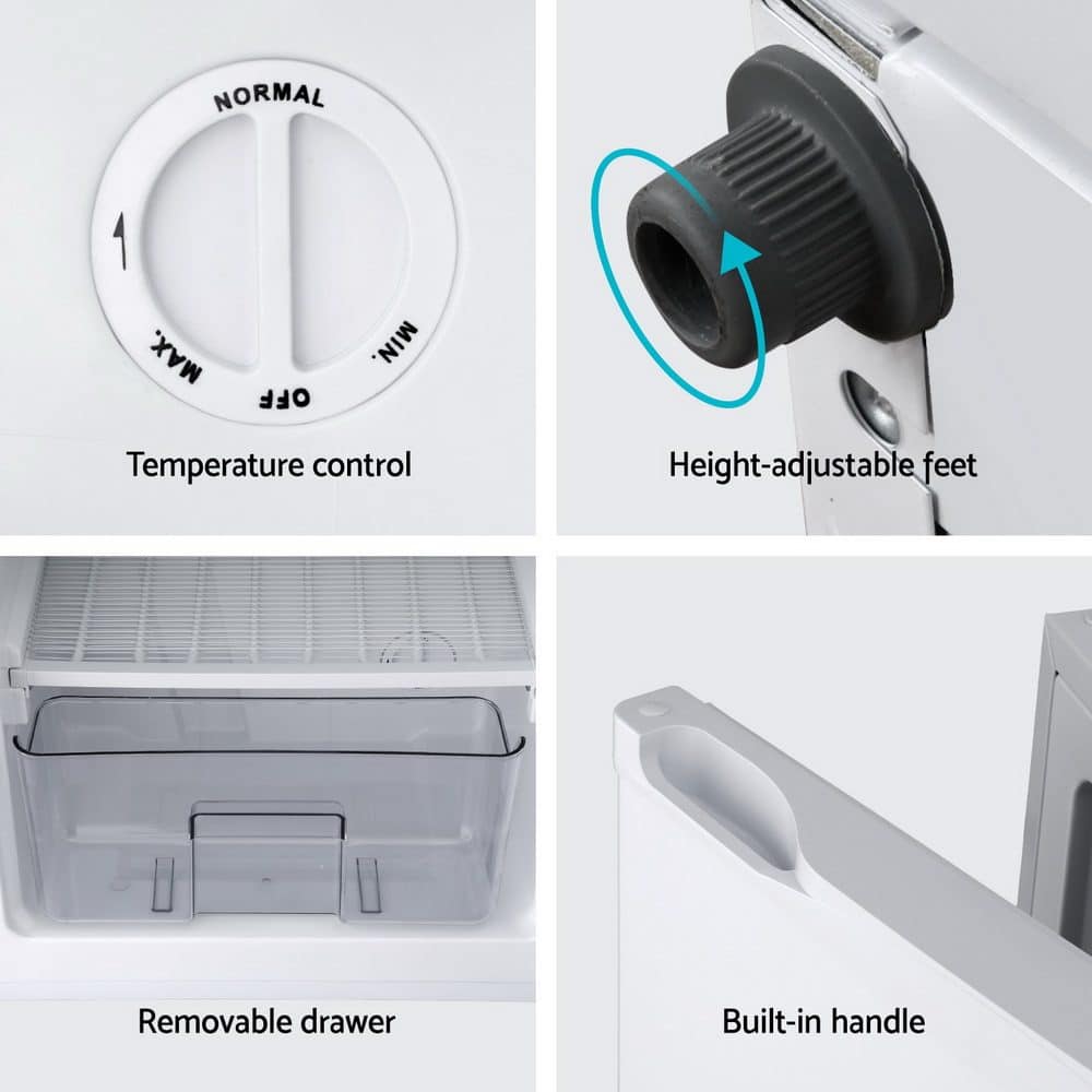 Devanti 81L Upright Freezer Fridge White - Image 6