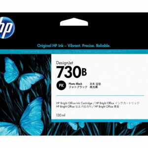 HP 730B 130ML Photo Black Designjet INK Cartridge - T1700 / NEW SD PRO MFP / T1600 / T2600