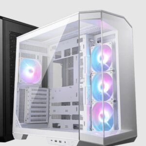 MSI MAG PANO 100R PZ WHITE Micro ATX Case, 2 x USB 5Gbps , 1x USB C 20Gbps, 1 x Audio-Out / Mic,, 3x 2.5', 2x 3.5', Micro ATX / Mini ITX(NEW)