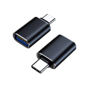8Ware USB-A female to USB-C Male OTG Adapter For Laptop, Wall Chargers,Phone Black