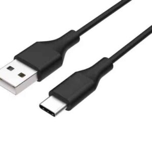 8ware 1m USB-C Type-C Data Sync Charger Cable Black Strong Braided Heavy Duty Charging for Samsung Galaxy Note 8 S8 Plus LG Google Macbook