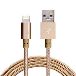 Astrotek 2m USB Lightning Data Sync Charger Gold Color Cable for iPhone X 9 8 7S 7 Plus 6S 6 Plus 5 5S iPad Air Mini iPod