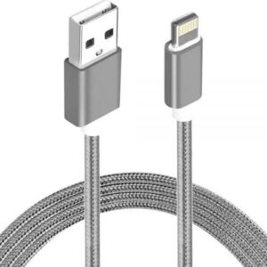 Astrotek 2m USB Lightning Data Sync Charger Grey White Color Cable for iPhone X 9 8 7S 7 Plus 6S 6 Plus 5 5S iPad Air Mini iPod