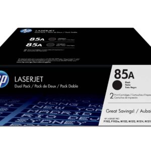 HP 85A 2-pack Black Original LaserJet Toner Cartridges