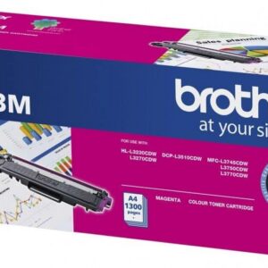 Brother TN-253M Magenta Toner Cartridge to Suit - HL-3230CDW/3270CDW/DCP-L3015CDW/MFC-L3745CDW/L3750CDW/L3770CDW (1,300 Pages)