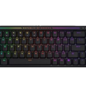ASUS ROG Falchion Ace HFX 65% Compact Gaming Keyboard, Magnetic Switches, Interactive Touch Panel, Dual USB-C Ports