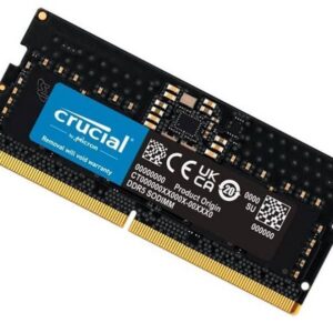 Crucial 8GB (1x8GB) DDR5 SODIMM 5600MHz C46 1.1V Notebook Laptop Memory