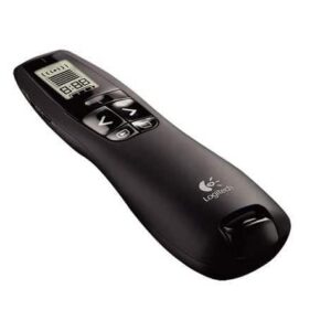Logitech R800 Laser Presentation Remote LCD display time tracking 30m Range, 2.4GHz Instuitive slideshow controls MILT-R700PRO 910-003508