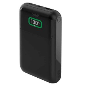 Belkin BoostCharge Pro 20k mAh Laptop Power Bank (3 Port) +Â¬â€ USB-C to USB-C Cable 60W (60cm) - Black (BPB020BTBK), 65W,Â¬â€  2x USB-C, 1x USB-A, 2 Years