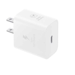 Samsung 25W GaN USB-C Fast Wall Charger - White (EP-T2510NWEGAU),1x USB-C,Supports up to 25W,Compact & Travel-Ready,1 Year Warranty