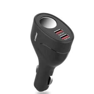 mbeat Gorilla Power Dual Port QC3.0 Car Charger and Cigarette Lighter Extender features built-in over heat Package Weight: 70g
