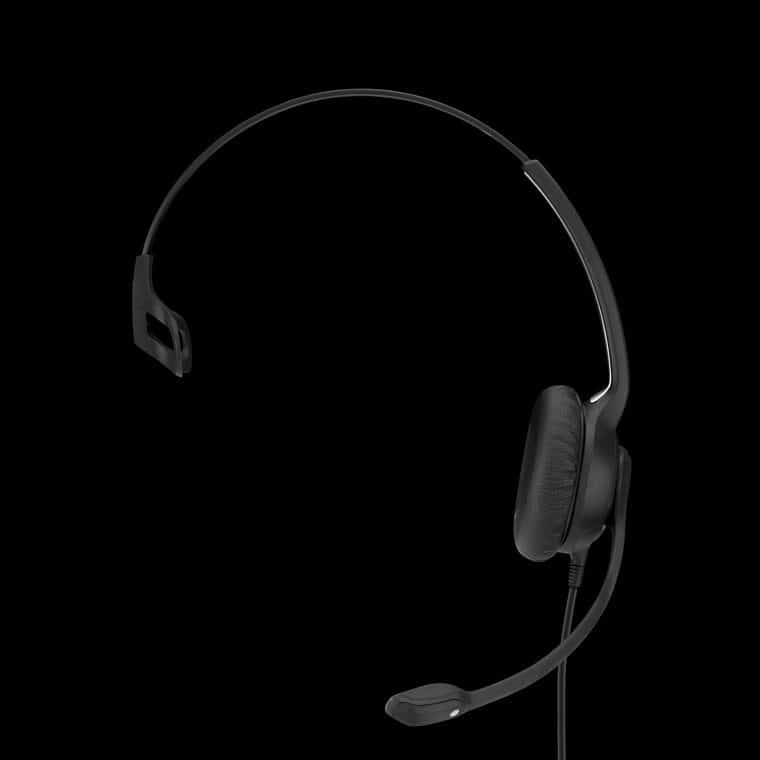 EPOS | Sennheiser SC230 Wide Band Monaural headset with Noise Cancelling mic - high impedance for standard phones, Easy D -Requires Easy Disconnect