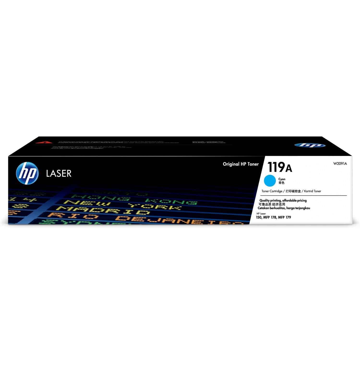 HP 119A Cyan Original Laser Toner 700 Pages Color Laser 150NW 178NW 179FNW 179FWG