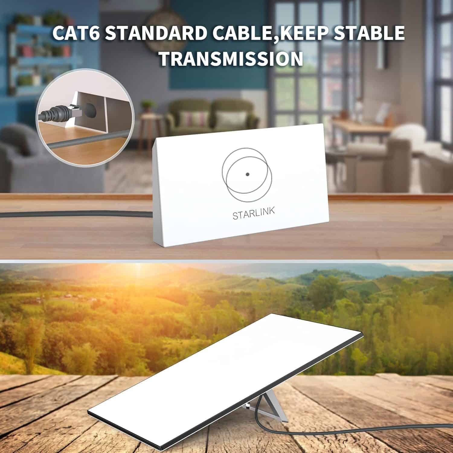 Starlink Gen 3 Ethernet Cable 6.5FT/ 2M Cable, Waterproof, Grey - Image 8